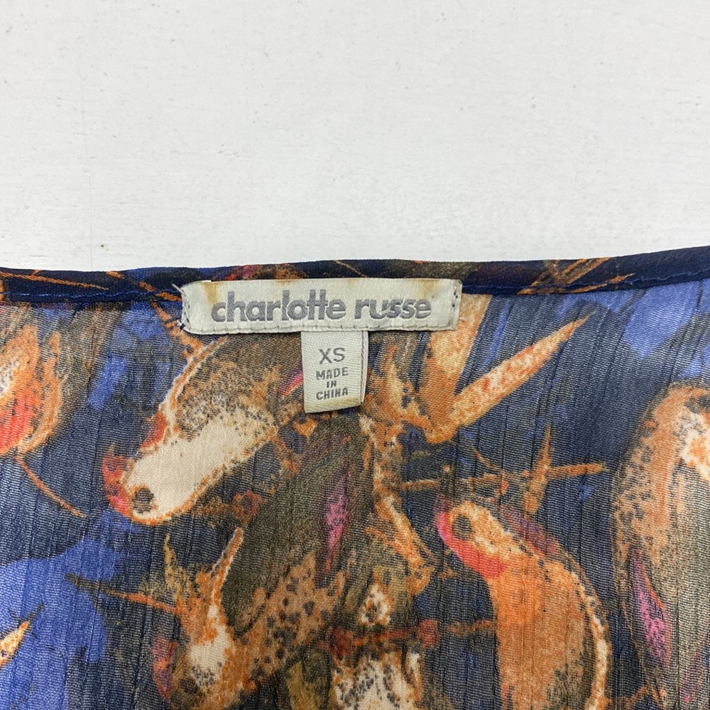 Charlotte Russe parakeet bird dress XS - Picture 4 of 7